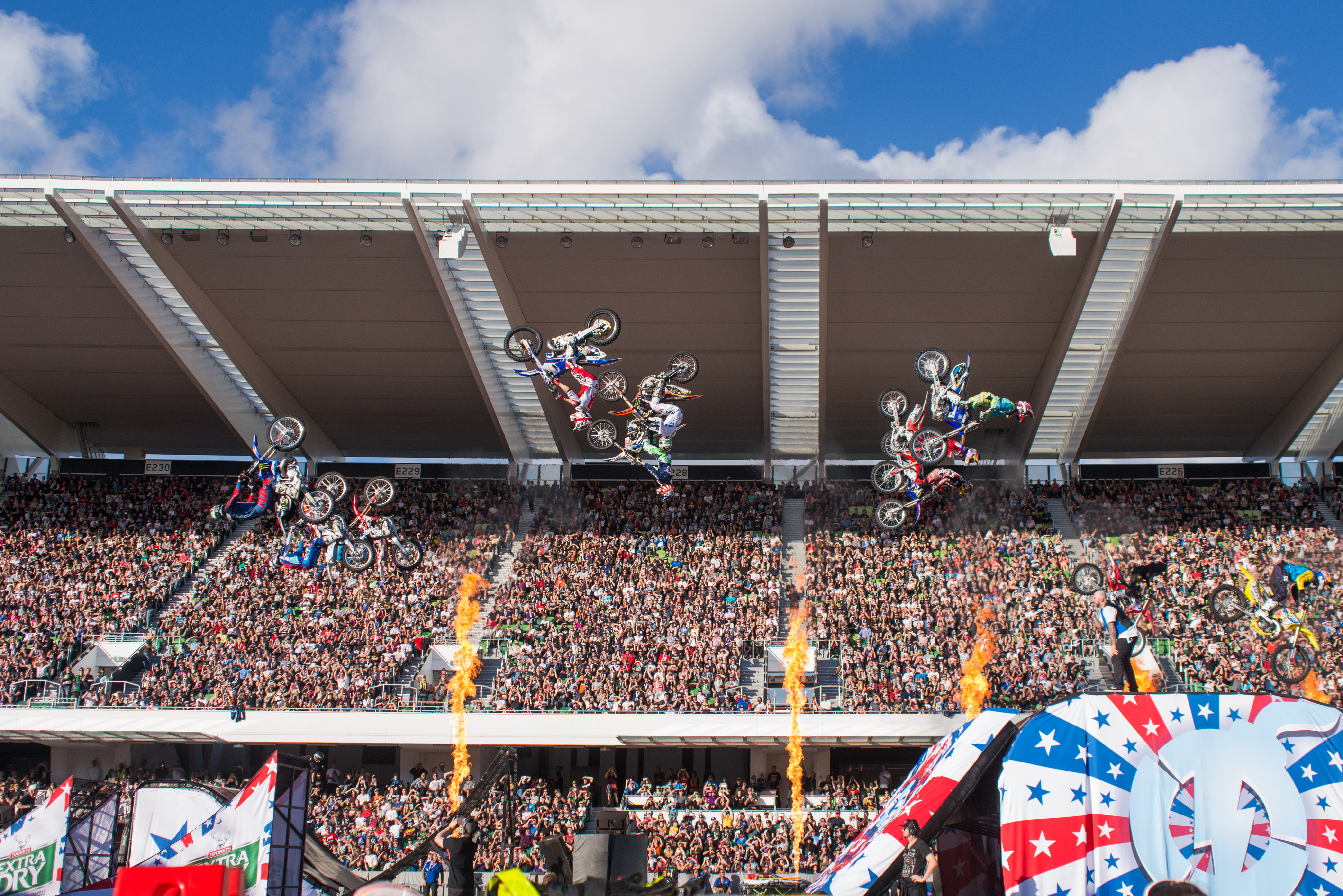 Nitro Circus Motorbike trick at HBF Park