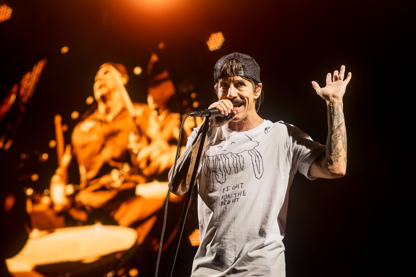 Red Hot Chili Peppers performing at HBF Park