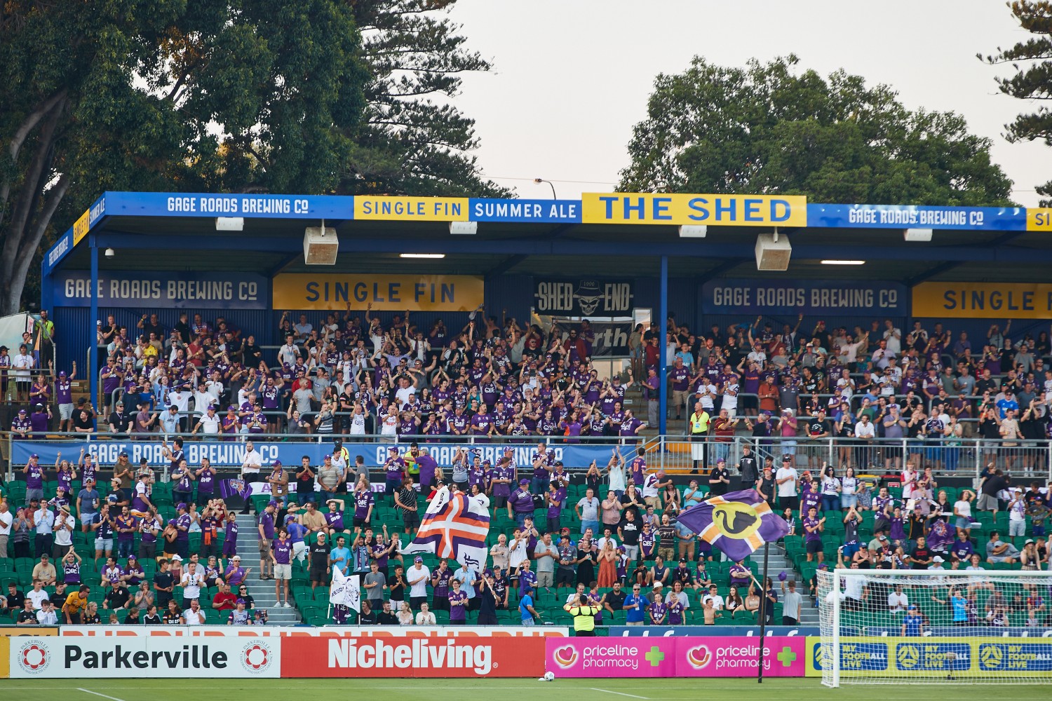 Active support stand located within HBF Park