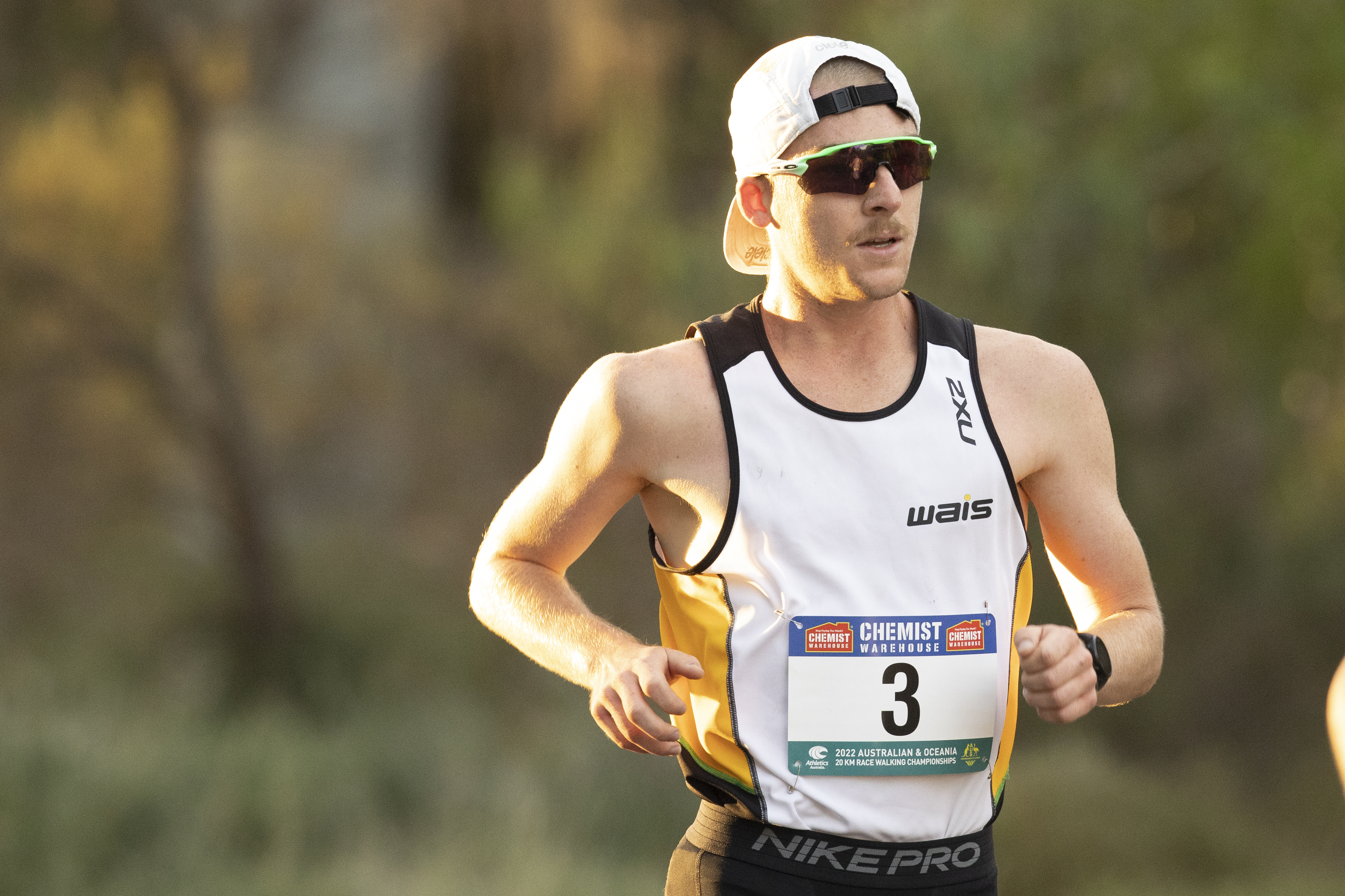 A photo of a WAIS athlete jogging